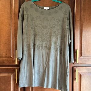 J. Jill Dark Green Tunic